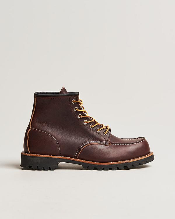 Dark brown lace-up boots from Red Wing Shoes