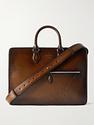 Dark brown briefcase from Berluti