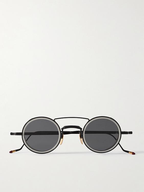 Grey round frame sunglasses from Jacques Marie Mage