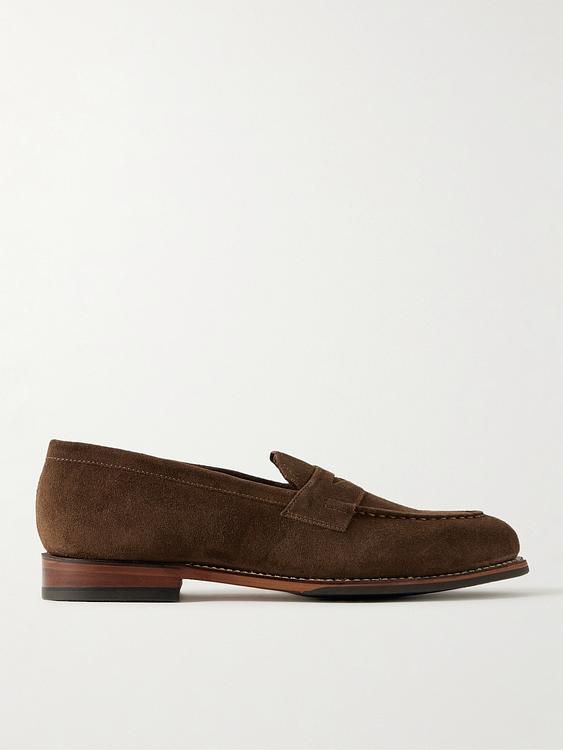 Dark brown loafers from Grenson