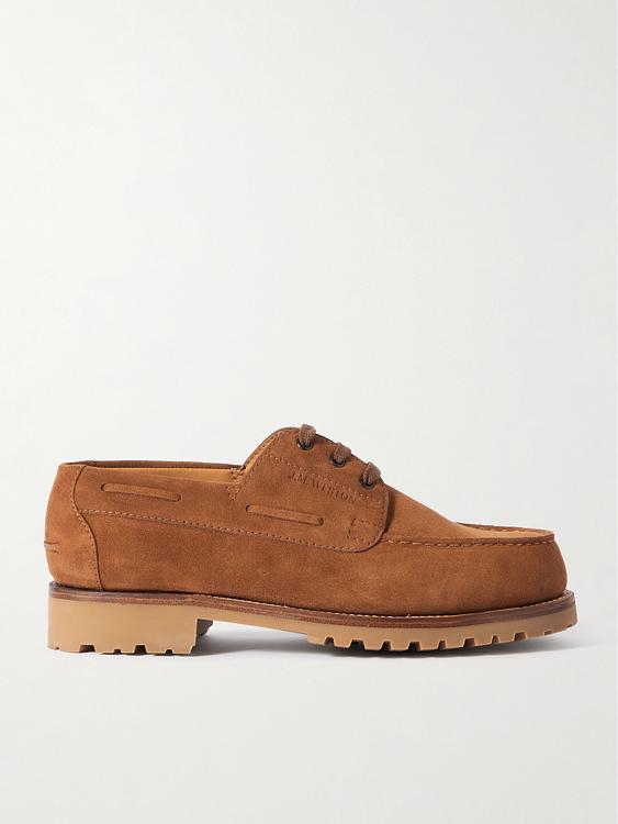 Brown derby shoes from J.M. Weston