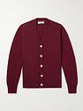 Dark red cardigan from Brunello Cucinelli
