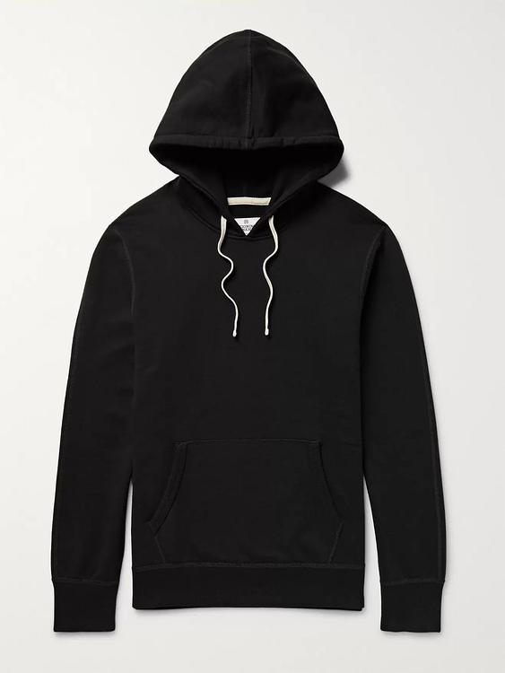 Black hooded sweatshirt from Reigning Champ