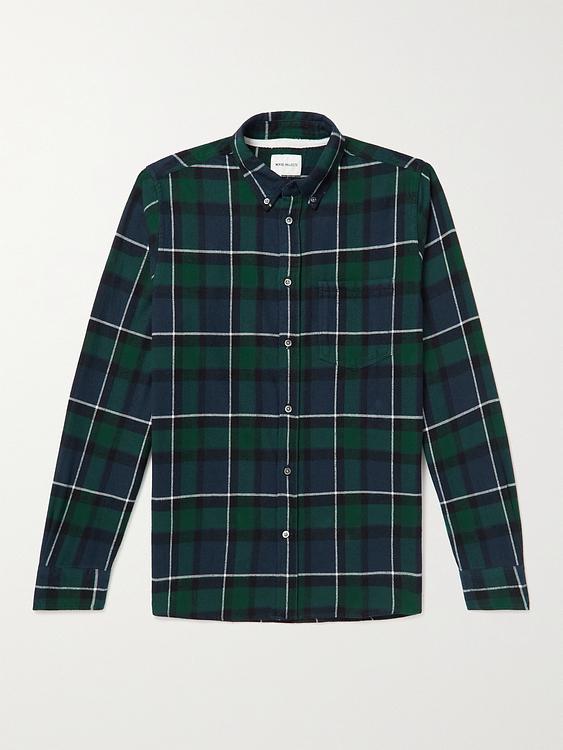 Checkered black flannel shirt from Norse Projects