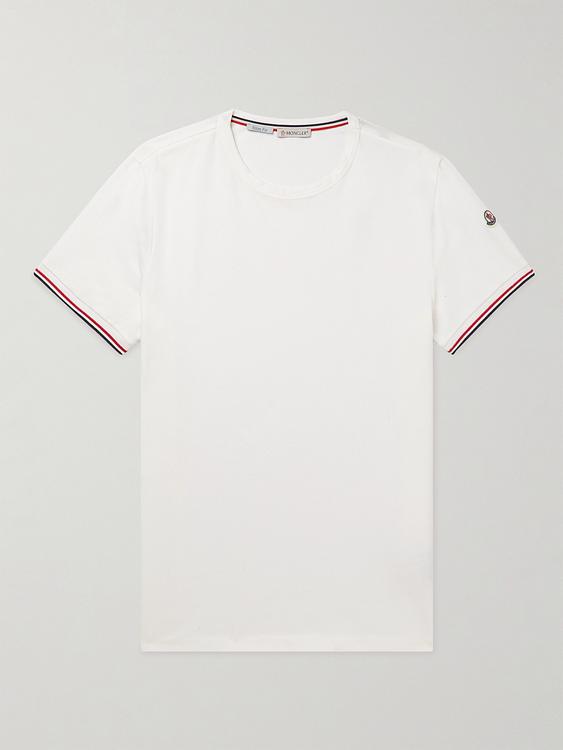 White t-shirt from Moncler