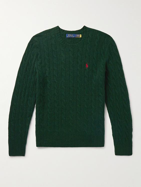 Dark green cashmere sweater from Polo Ralph Lauren