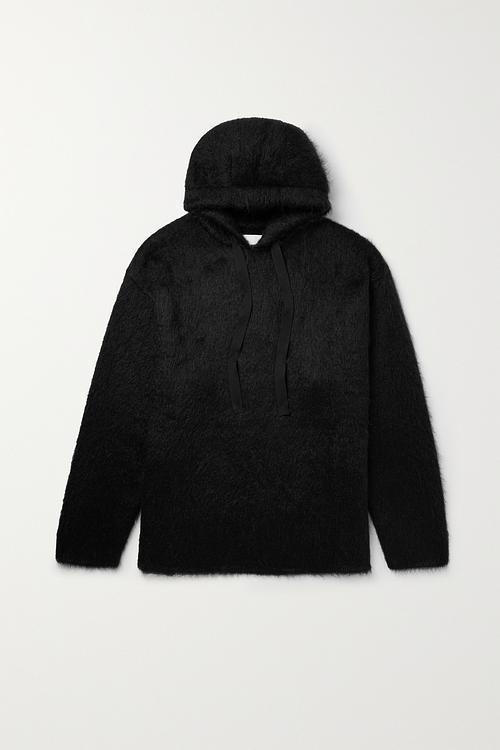 Black hooded sweatshirt from Jil Sander