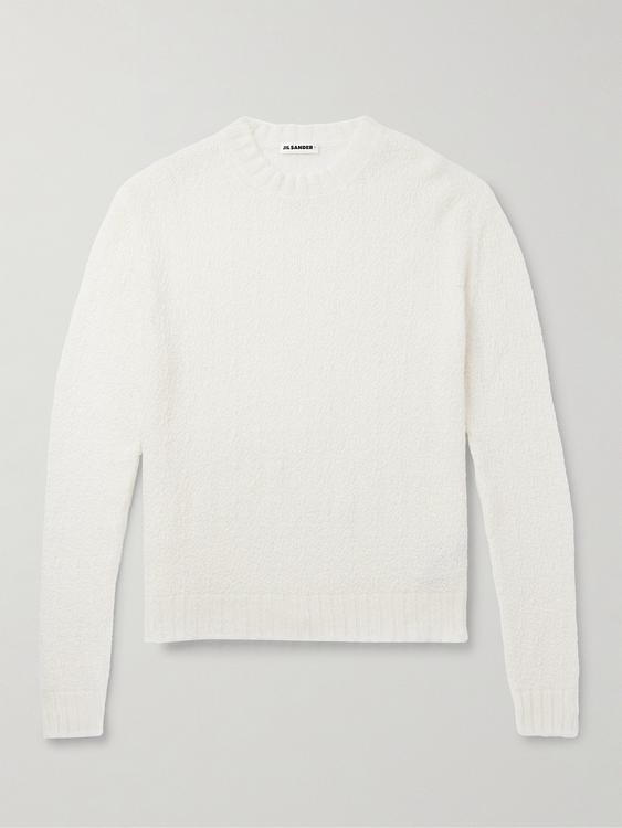 White sweater from Jil Sander