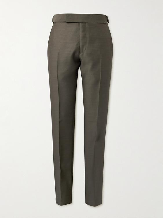 Dark green suit trousers from Tom Ford
