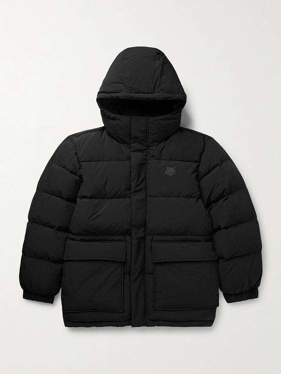 Black down jacket from Maison Kitsuné