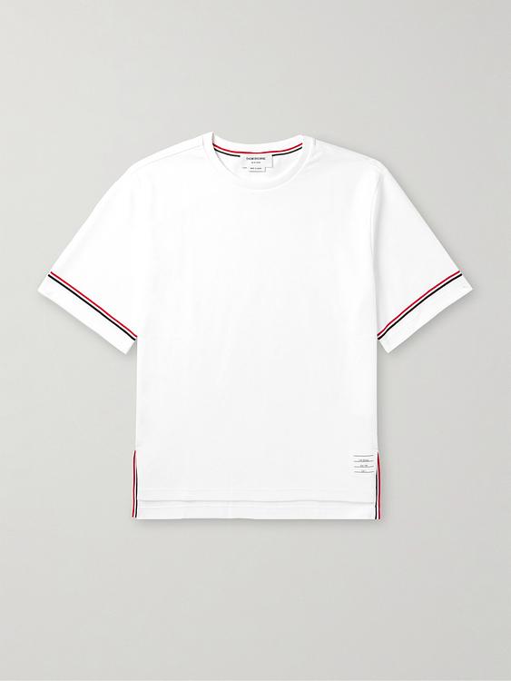 White t-shirt from Thom Browne