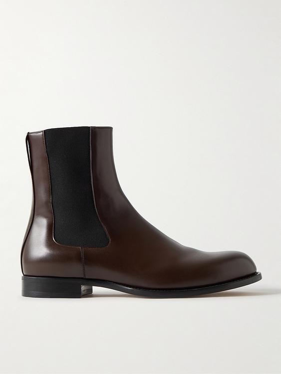 Dark brown chelsea boots from The Row