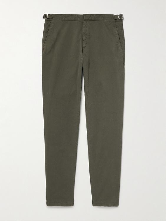 Dark green chinos from Orlebar Brown