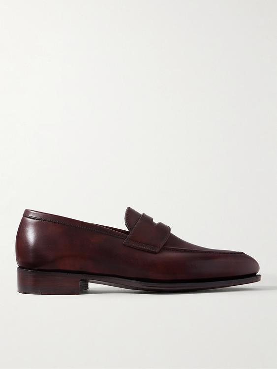 Dark brown loafers from George Cleverley