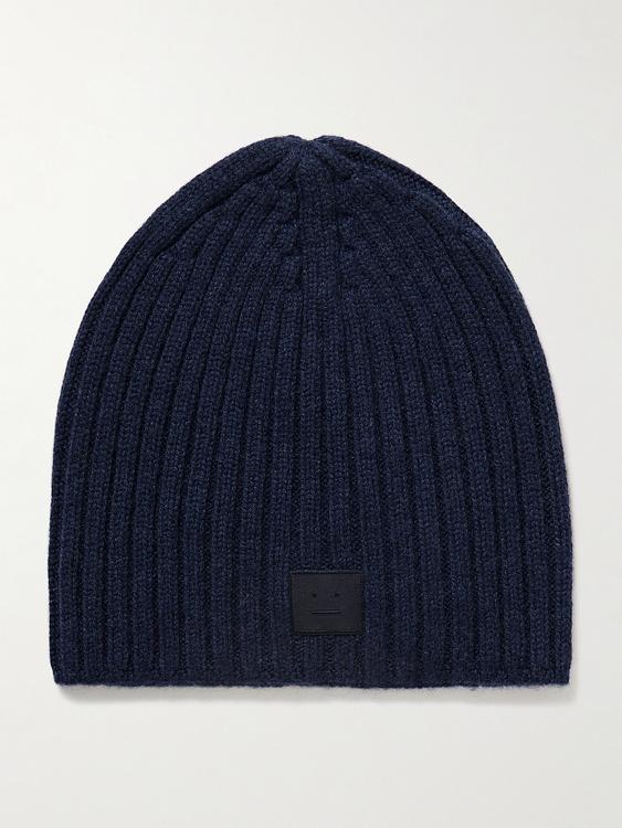 Dark blue beanie from Acne Studios