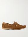 Brown boat shoes from Tom Ford