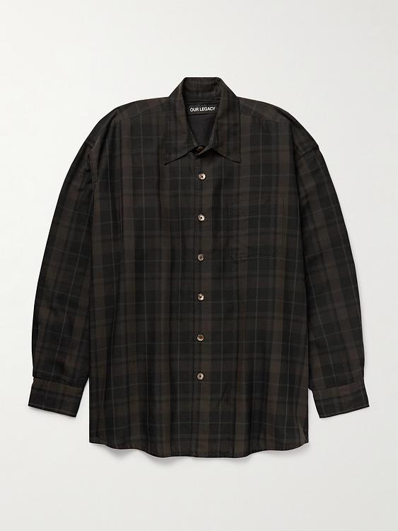 Checkered black flannel shirt from Our Legacy