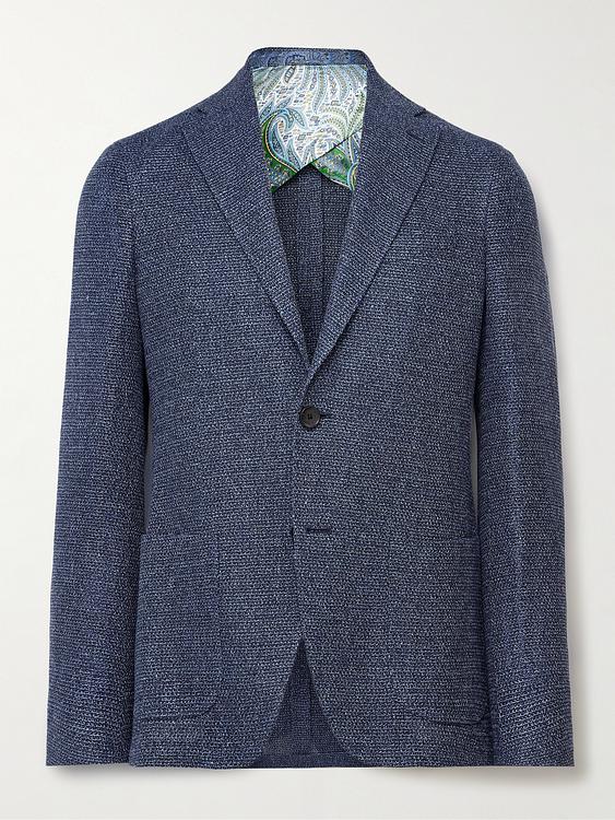 Dark blue blazer from Etro