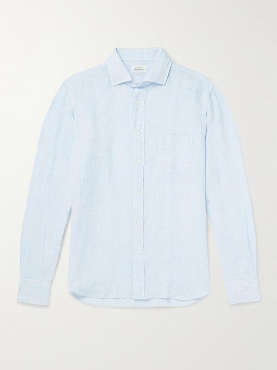 Light blue linen shirt from Hartford