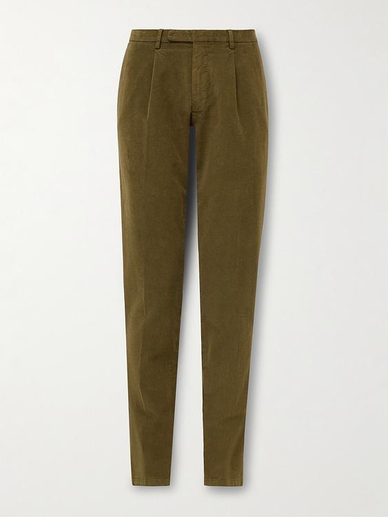 Dark green suit trousers from Boglioli