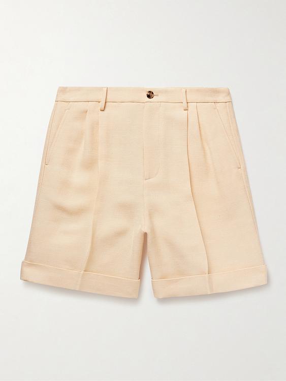Beige chino shorts from Valentino Garavani