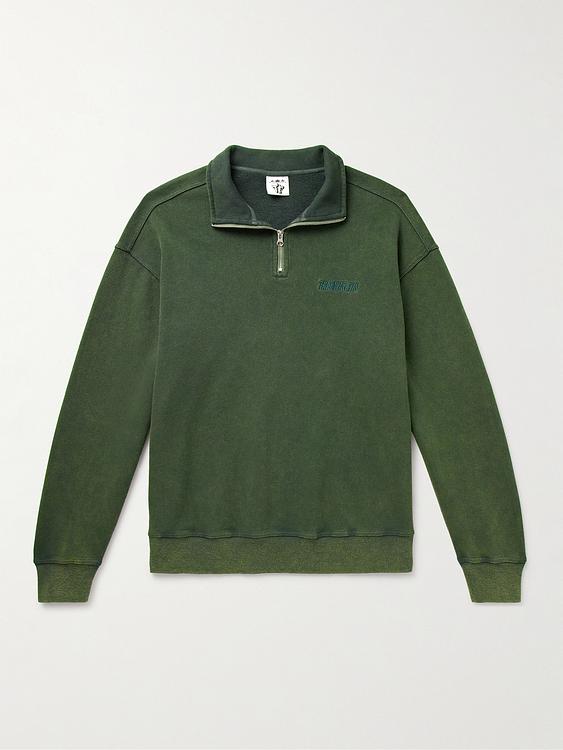 Dark green half-zip from Throwing Fits