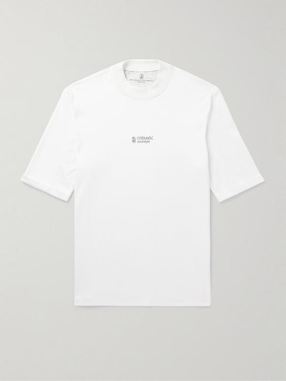 White t-shirt from Brunello Cucinelli