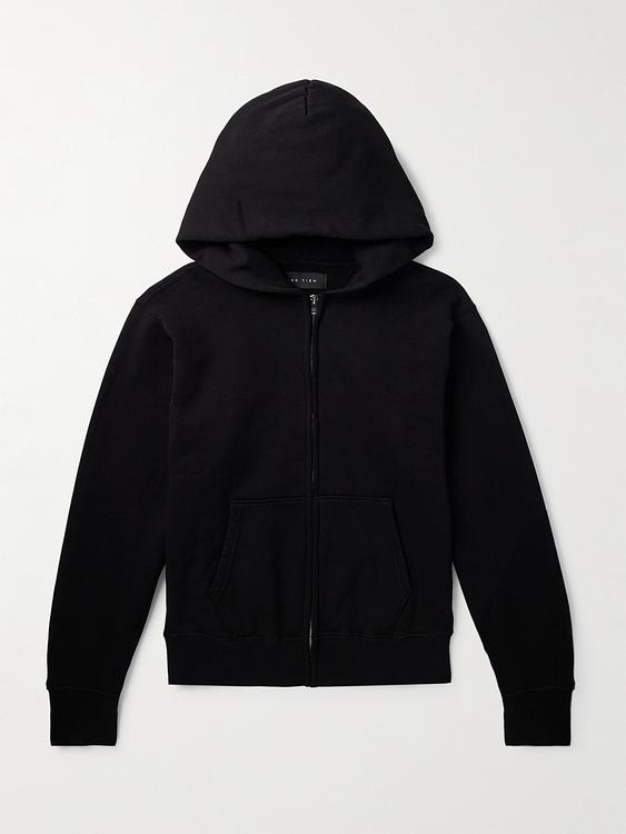 Black hooded sweatshirt from Les Tien