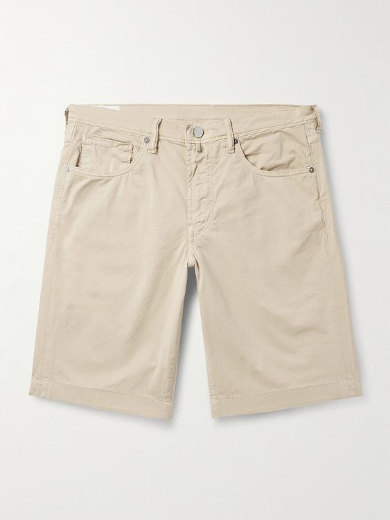 Beige chino shorts from Incotex