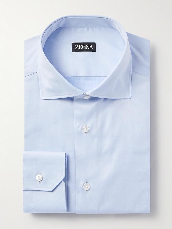 Light blue business shirt from Zegna
