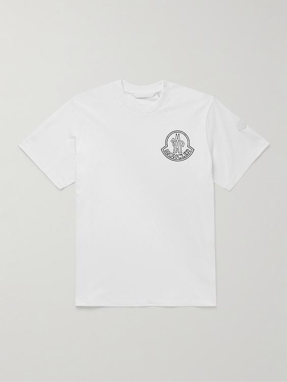 White t-shirt from Moncler