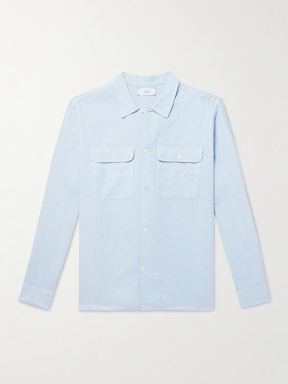 Light blue linen shirt from Mr P.