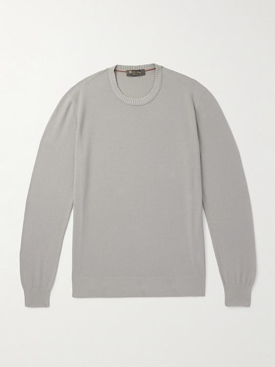 Grey sweater from Loro Piana