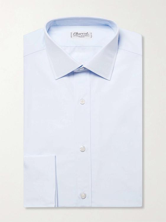 Light blue business shirt from Charvet