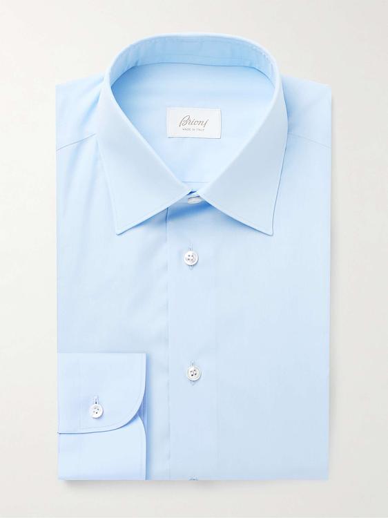 Light blue business shirt from Brioni