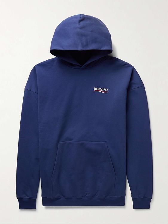 Dark blue hooded sweatshirt from Balenciaga
