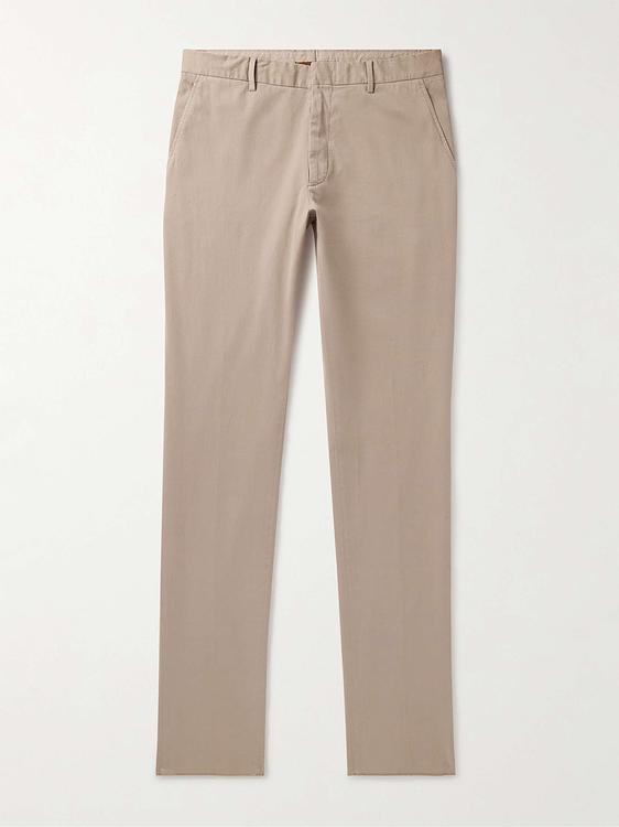 Taupe chinos from Zegna