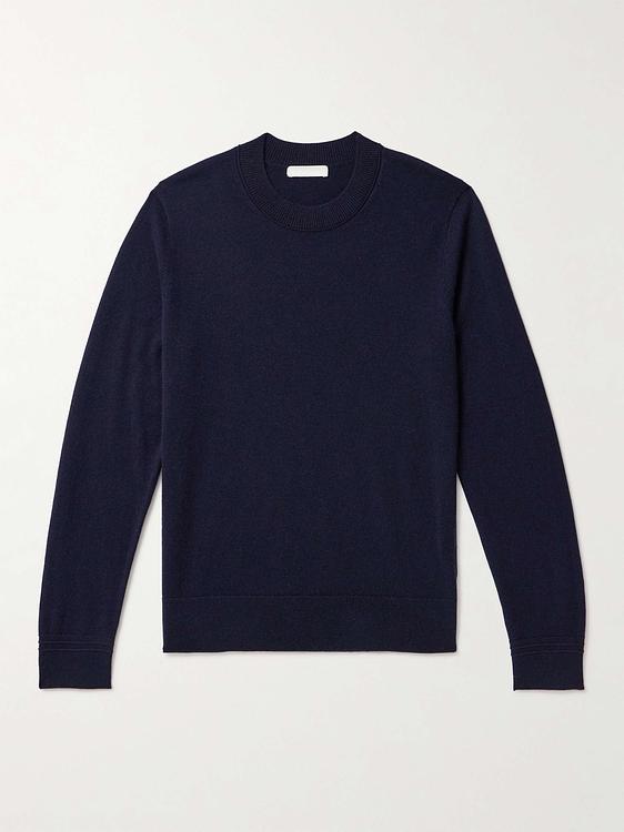 Dark blue cashmere sweater from Mr P.