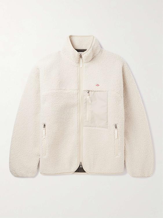 White fleece jacket from Danton