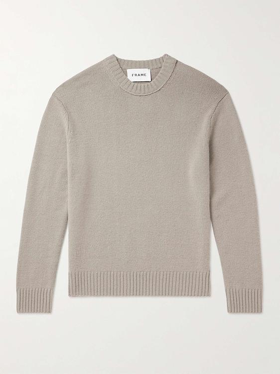 Beige cashmere sweater from Frame