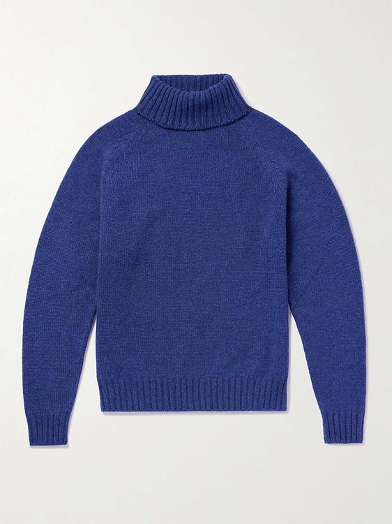 Dark blue turtleneck from Umit Benan B+