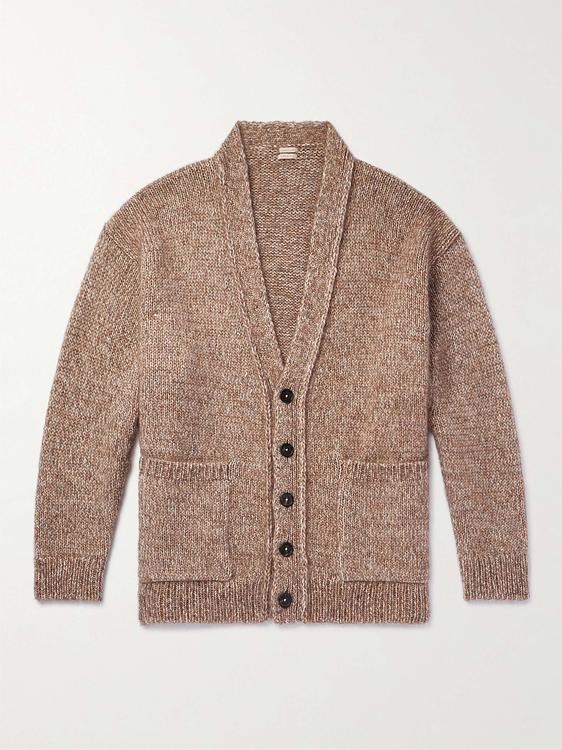 Brown cardigan from Massimo Alba
