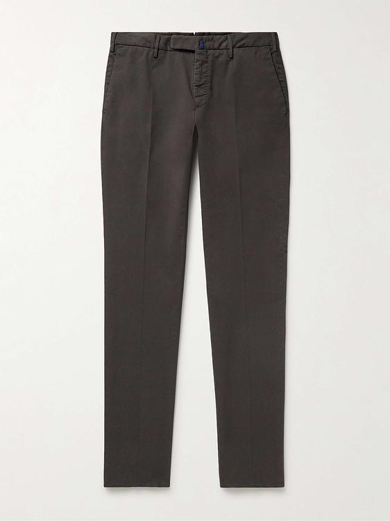 Dark grey chinos from Incotex