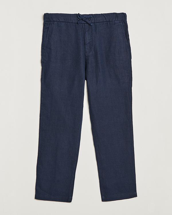 Dark grey linen trousers from NN07