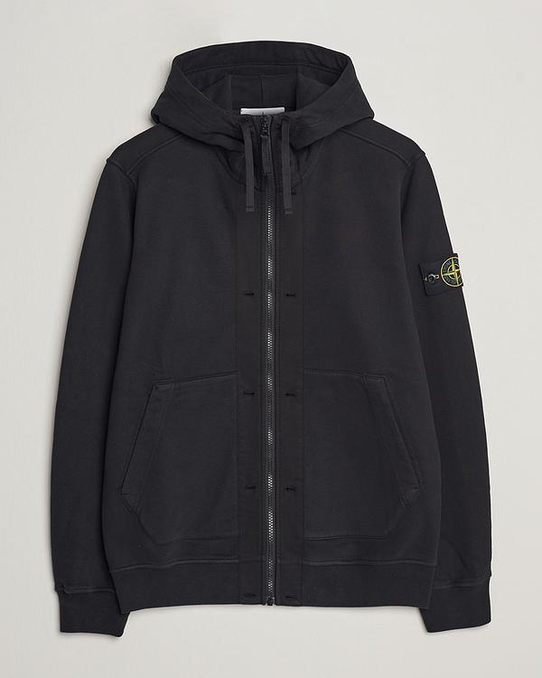 Black hooded sweatshirt from Stone Island