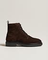Dark brown lace-up boots from Gant