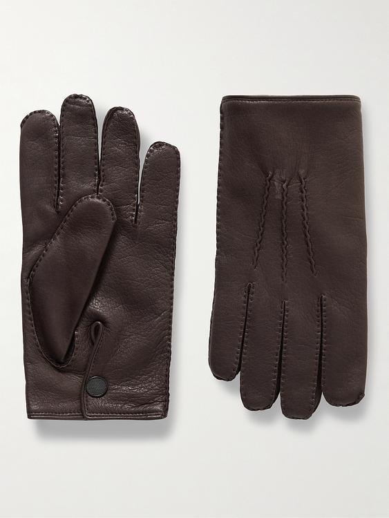 Dark brown gloves from Purdey