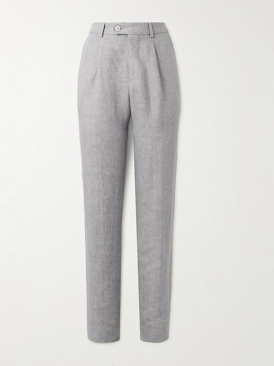 Grey suit trousers from Brunello Cucinelli