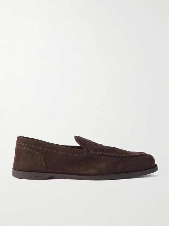 Dark brown loafers from John Lobb