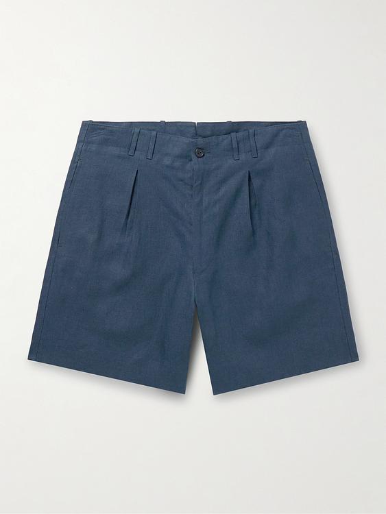 Dark blue chino shorts from Stòffa